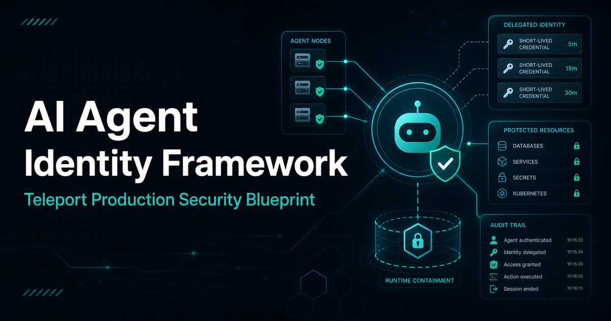 AI Agent Identity Framework: Teleport's Production Security Blueprint