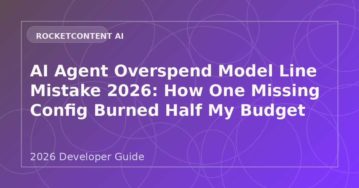 AI Agent Overspend Model Line Mistake 2026
