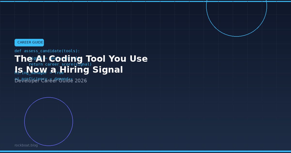 AI Coding Tool Hiring Signal 2026: Developer Career Guide