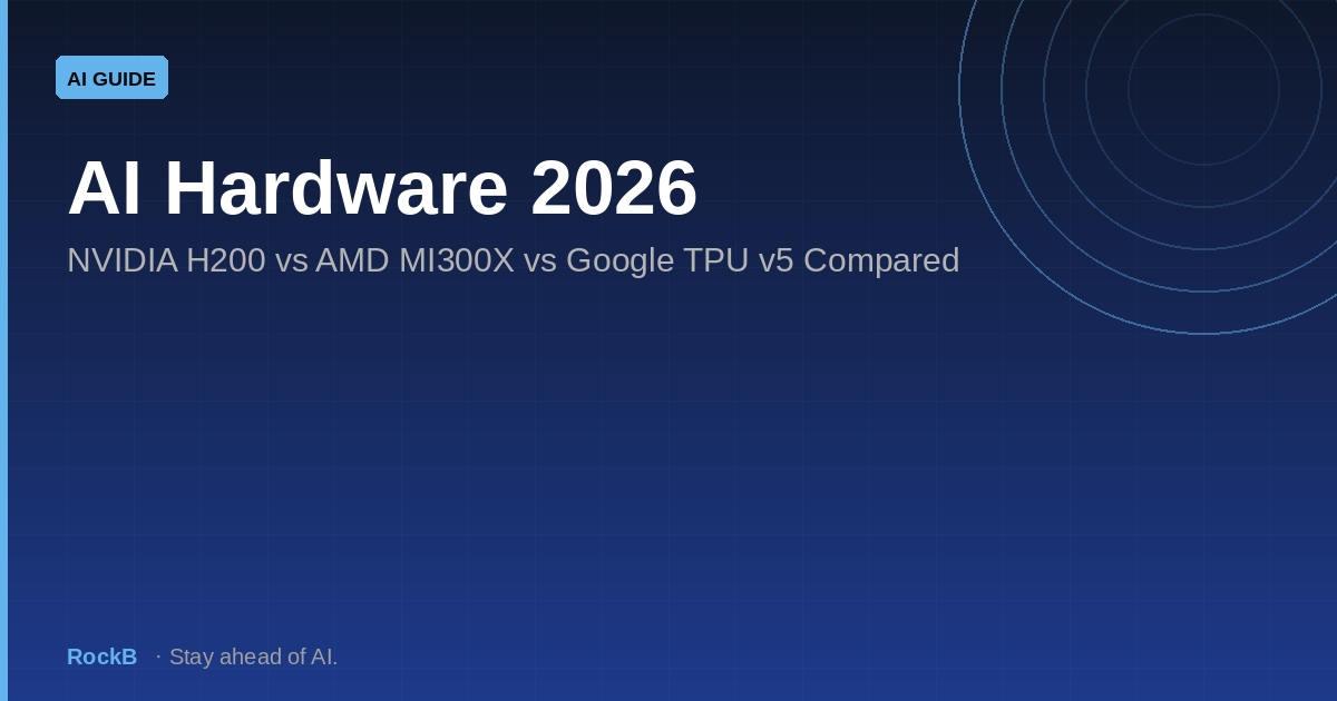 AI Hardware 2026: NVIDIA H200 vs AMD MI300X vs Google TPU v5 Compared
