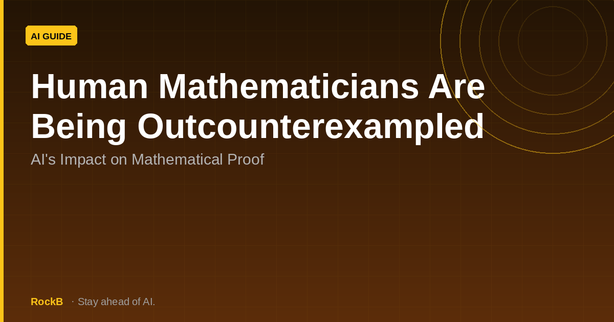 Human Mathematicians Are Being Outcounterexampled: AI's Impact on Mathematical Proof