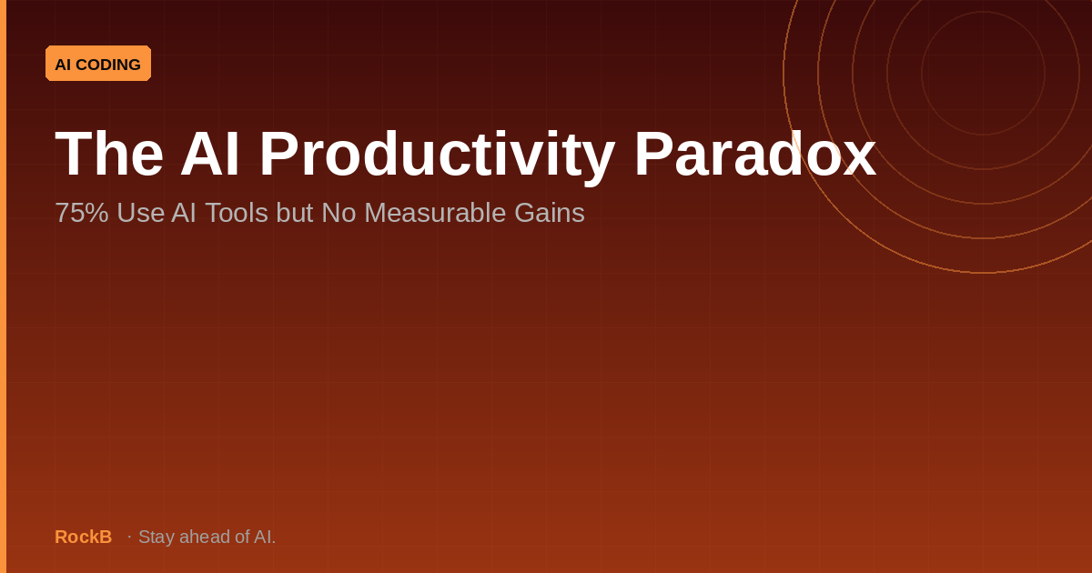 The AI Productivity Paradox: 75% Use AI Tools but No Measurable Gains