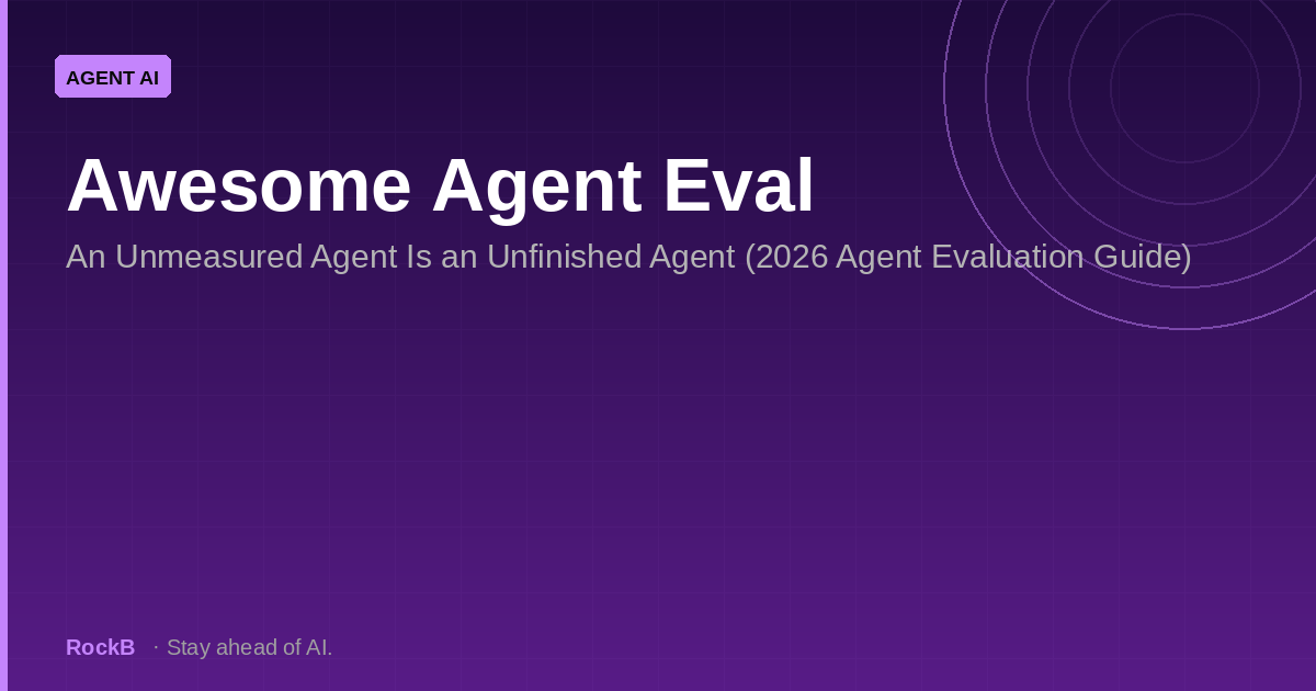 Awesome Agent Eval: An Unmeasured Agent Is an Unfinished Agent