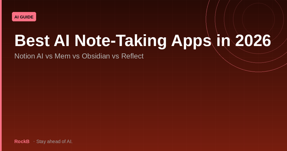 Best AI Note-Taking Apps in 2026: Notion AI vs Mem vs Obsidian vs Reflect