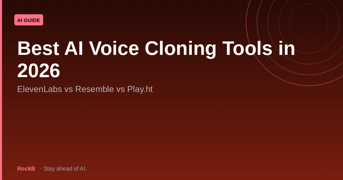 Best AI Voice Cloning Tools in 2026: ElevenLabs vs Resemble vs Play.ht