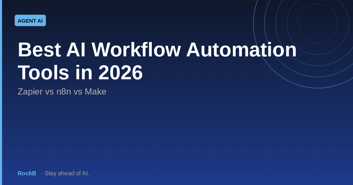 Best AI Workflow Automation Tools in 2026: Zapier vs n8n vs Make