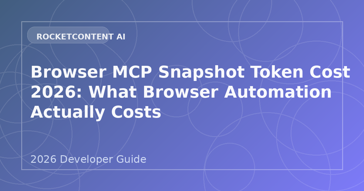 Browser MCP Snapshot Token Cost 2026