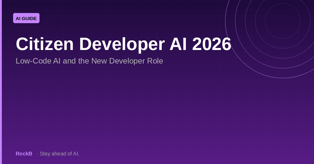 Citizen Developer AI 2026: Low-Code AI and the New Developer Role