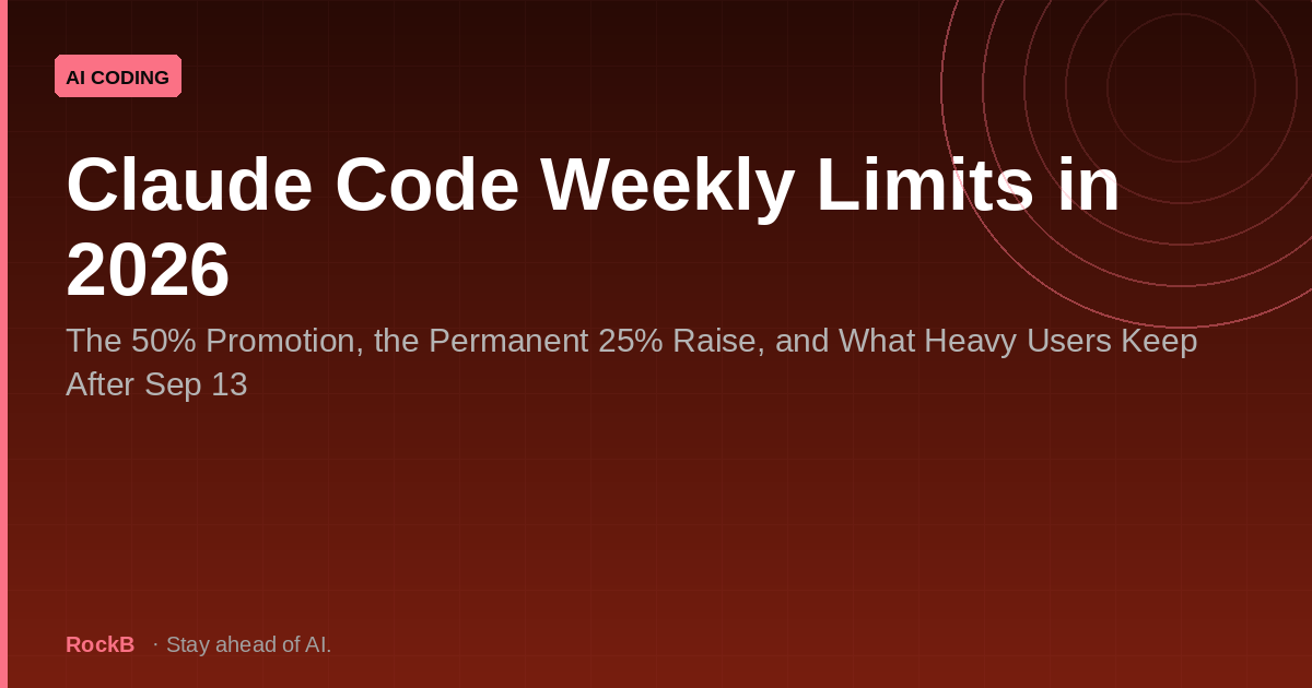 Claude Code Weekly Limits in 2026: the 50% promotion, the permanent 25% raise, and what heavy users keep