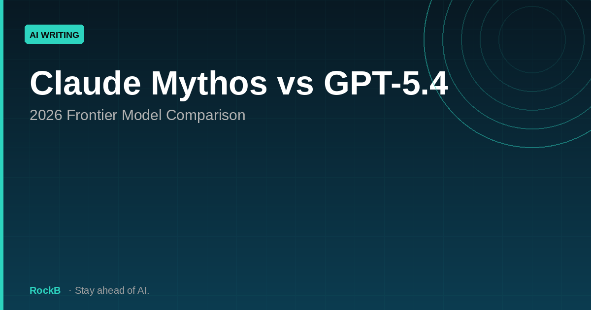 Claude Mythos vs GPT-5.4: 2026 Frontier Model Comparison