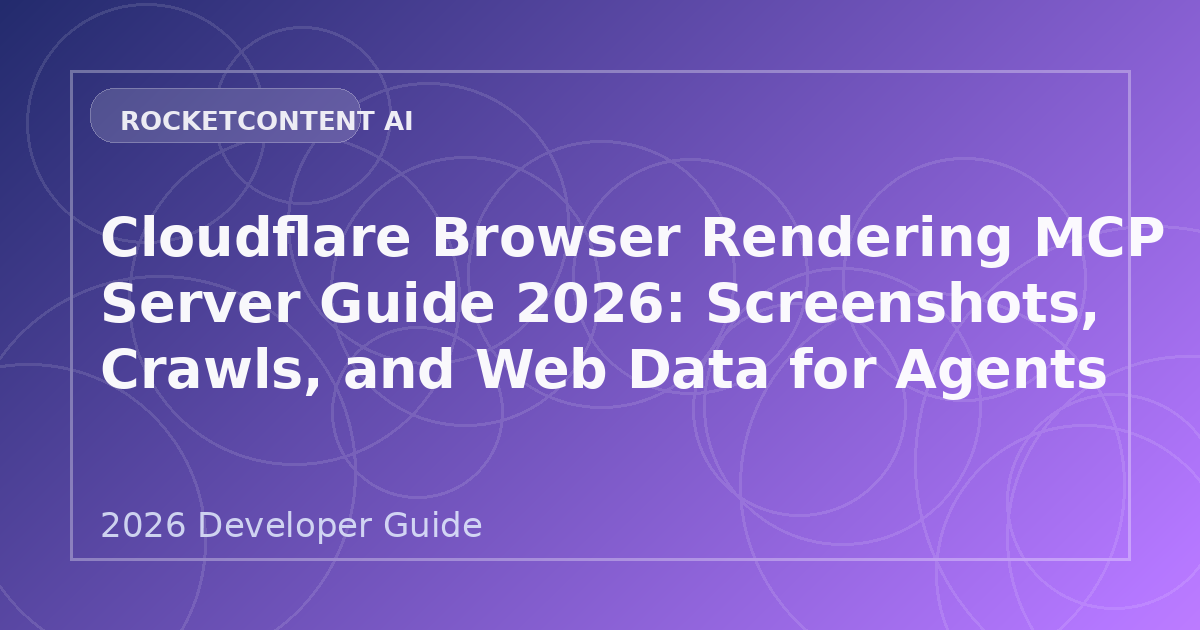 Cloudflare Browser Rendering MCP Server Guide 2026