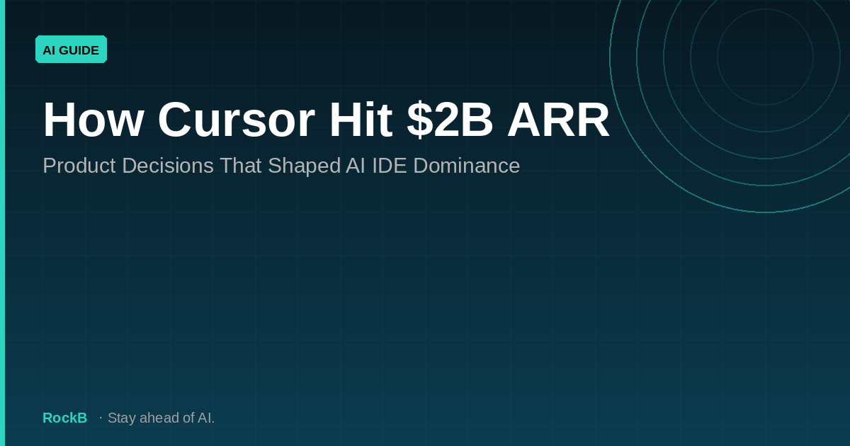 How Cursor Hit $2B ARR: Product Decisions That Shaped AI IDE Dominance
