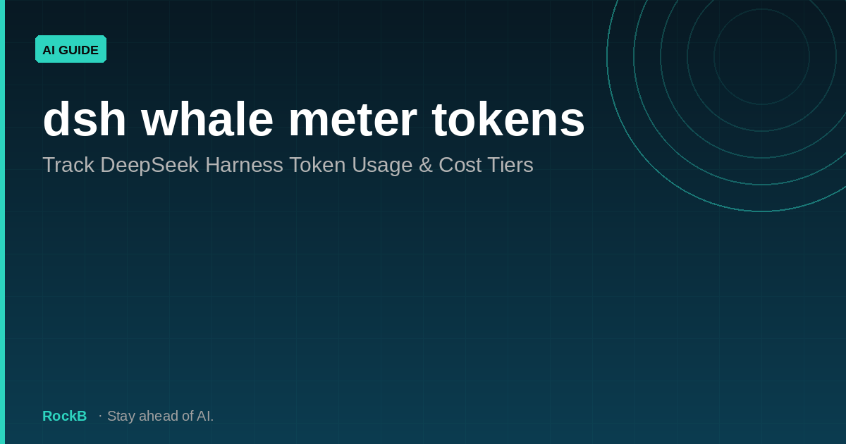dsh whale meter: Token Usage Tiers and Cost Dashboard for DSH