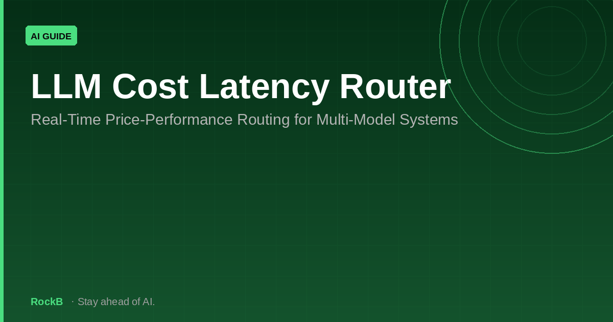 LLM Cost Latency Router: Real-Time Price-Performance Routing for Multi-Model Systems