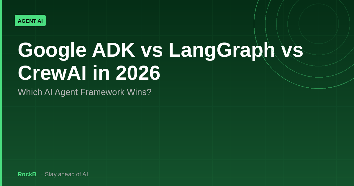 Google ADK vs LangGraph vs CrewAI in 2026: Which AI Agent Framework Wins?