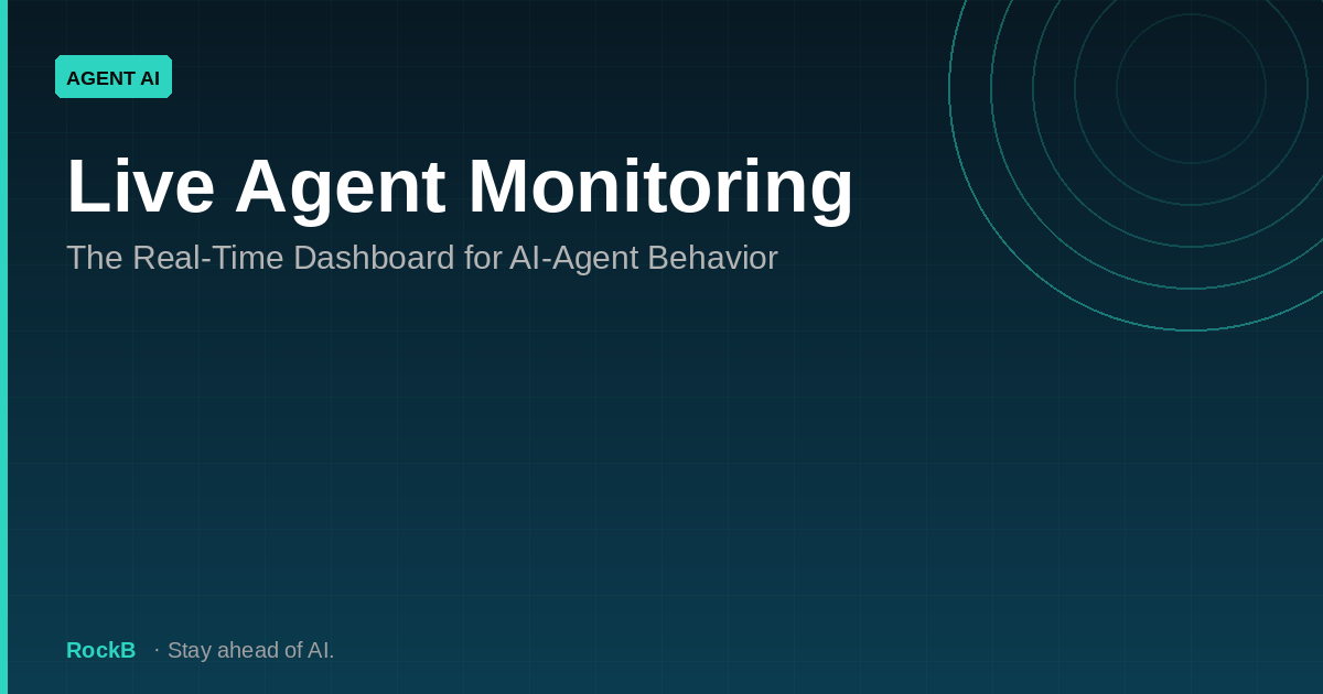 Live Agent Monitoring: The Real-Time Dashboard for AI-Agent Behavior