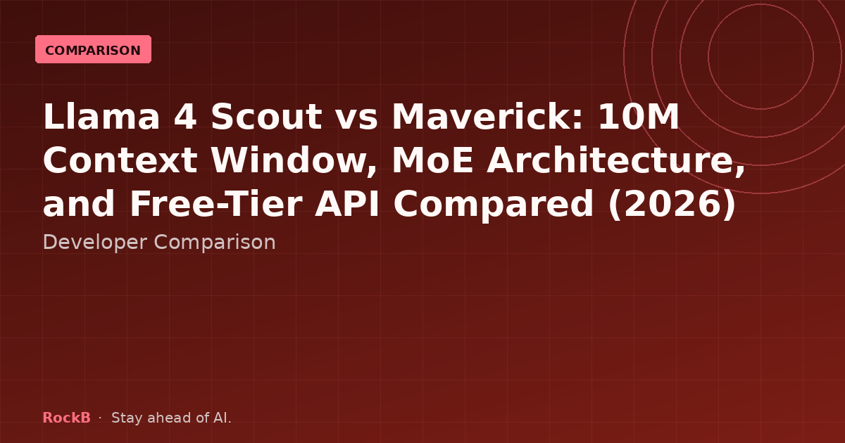 Llama 4 Scout vs Maverick Comparison 2026