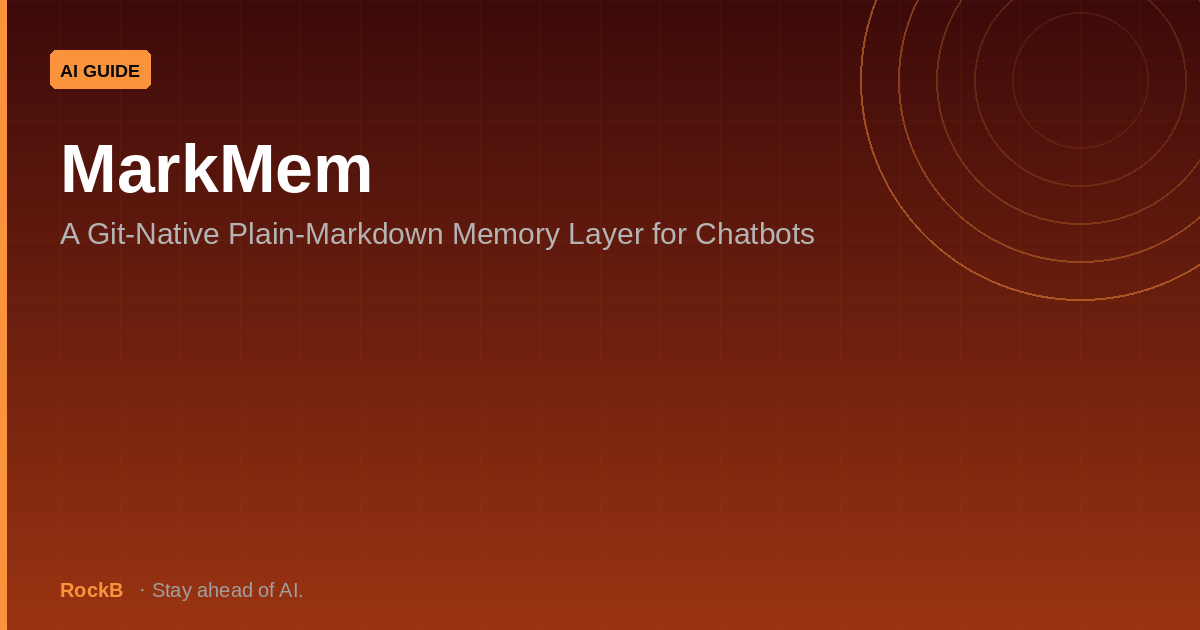 MarkMem: A Git-Native Plain-Markdown Memory Layer for Chatbots