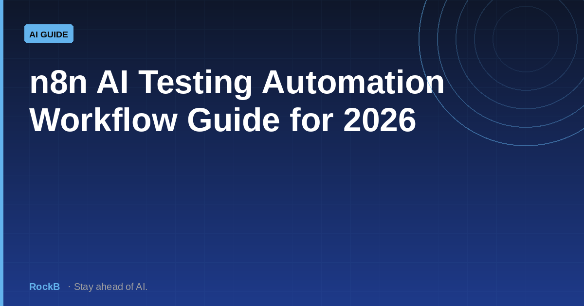 n8n AI Testing Automation Workflow Guide for 2026