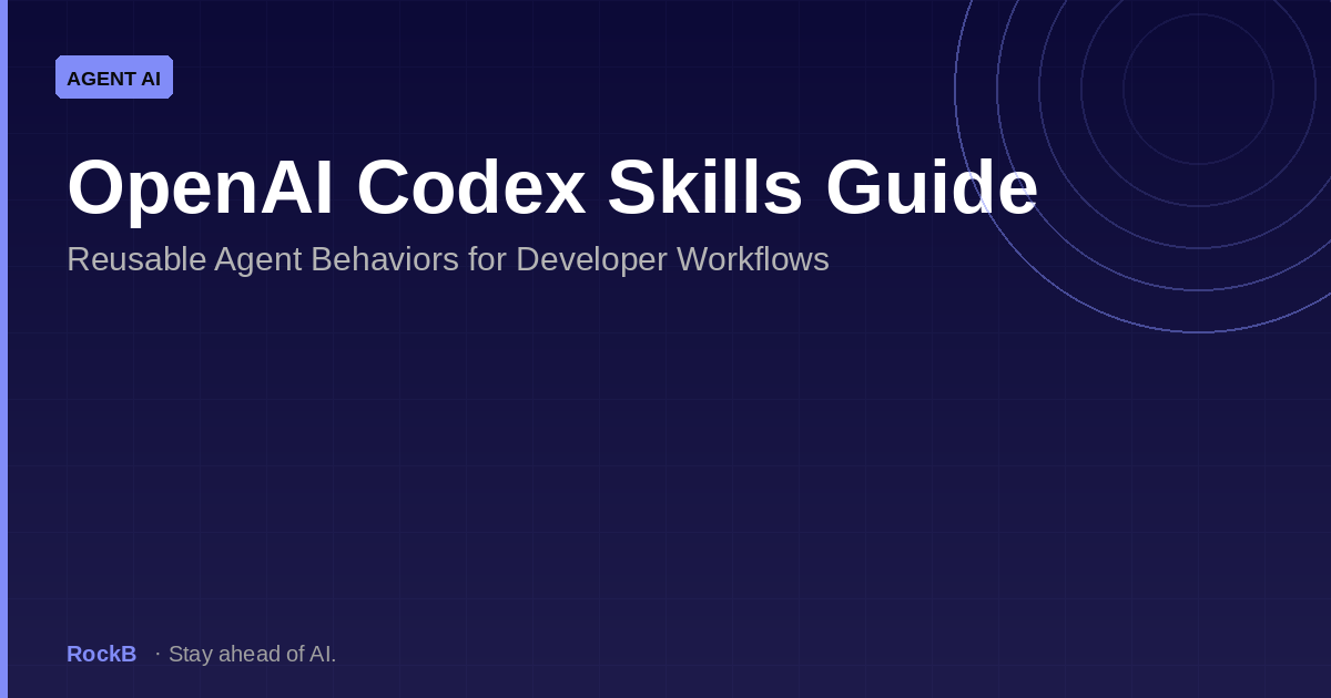 OpenAI Codex Skills Guide: Reusable Agent Behaviors for Developer Workflows