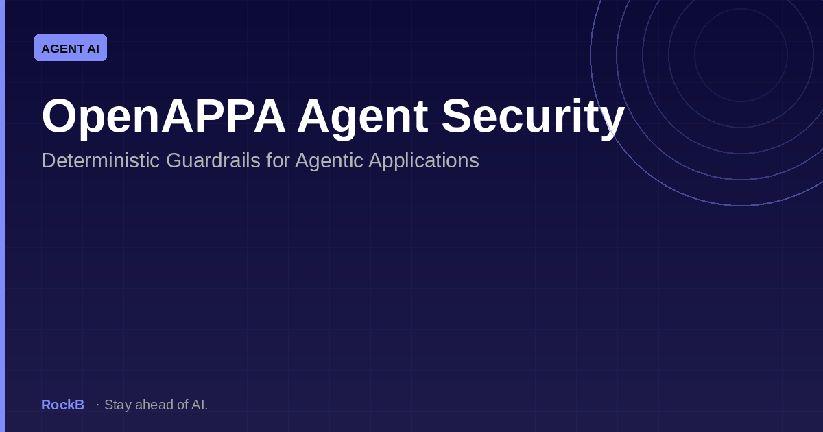 OpenAPPA Agent Security: Deterministic Guardrails for Agentic Applications