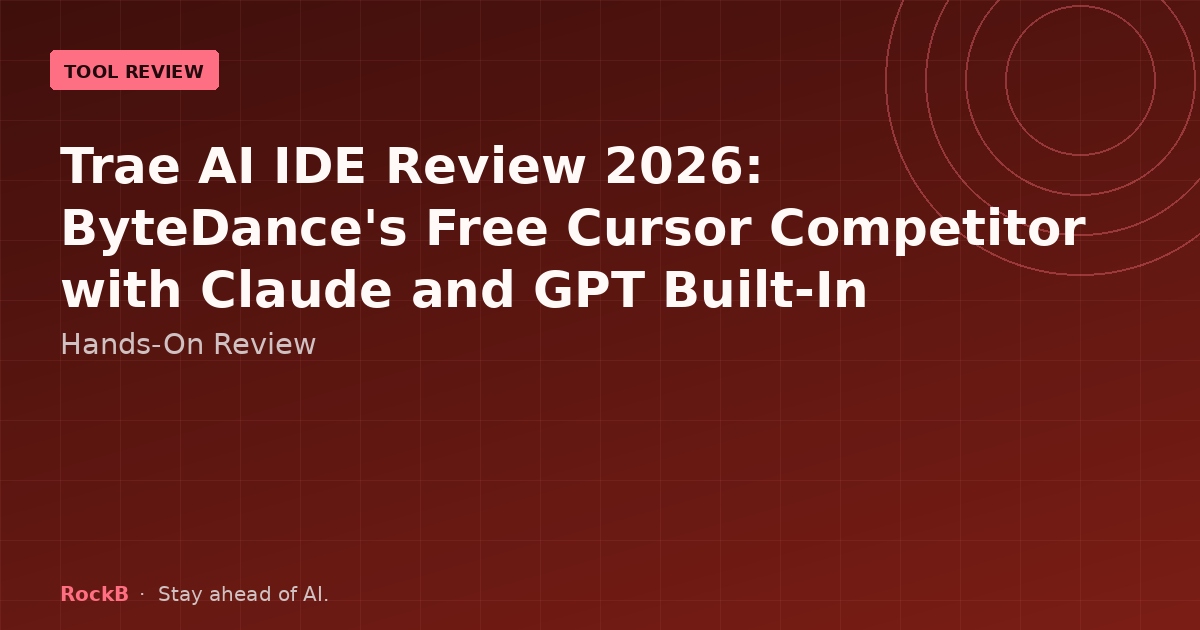 Trae AI IDE Review 2026