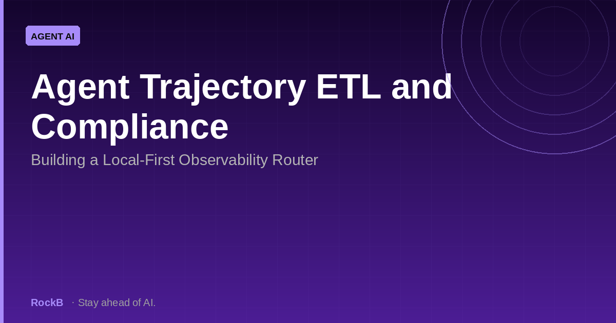 TrajPack: Local-First Observable Agent Trajectory ETL and Compliance Router