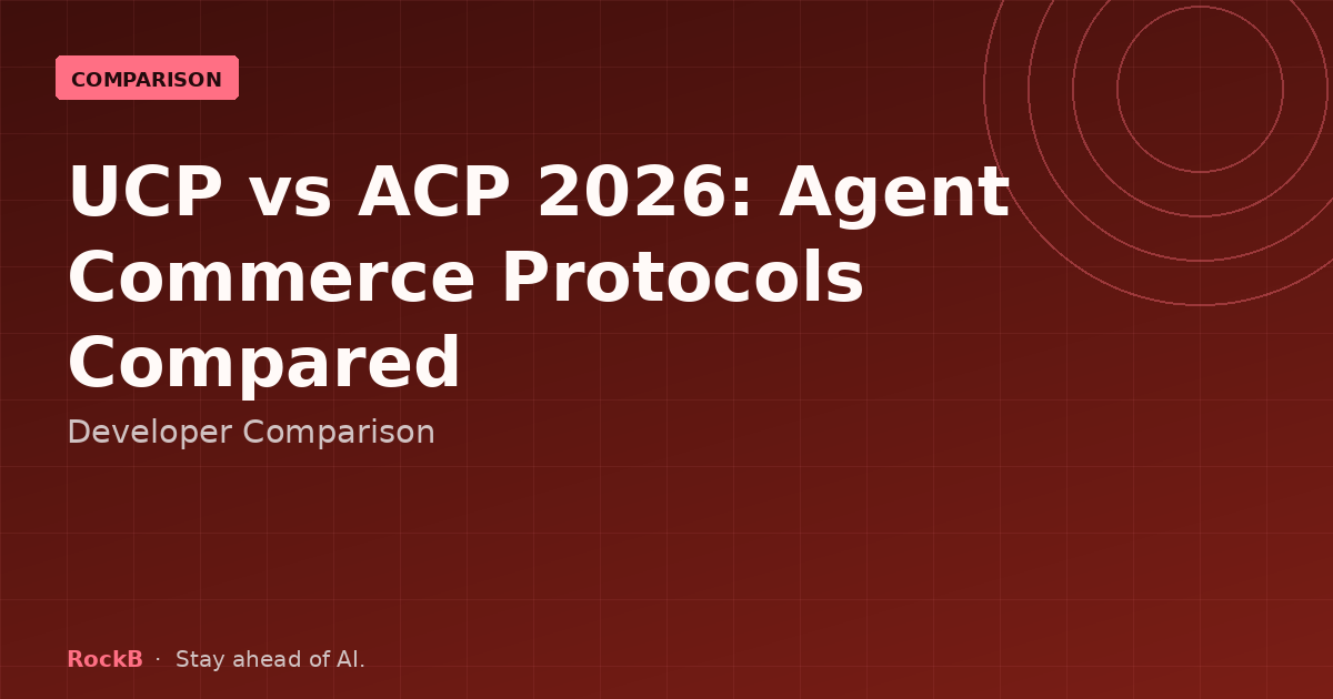 UCP vs ACP 2026: Agent Commerce Protocols Compared